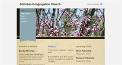Desktop Screenshot of christiancongregationchurch.com