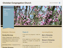 Tablet Screenshot of christiancongregationchurch.com